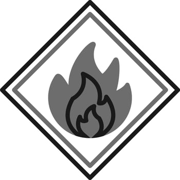Flammable Vector Icon