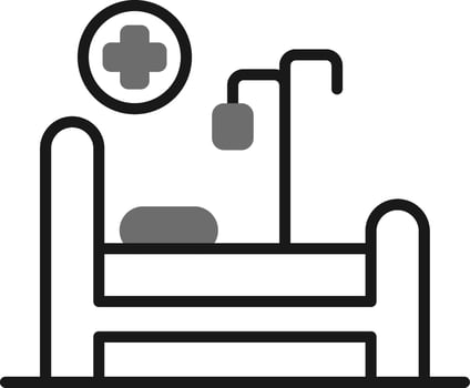 Hospital Bed Vector Icon