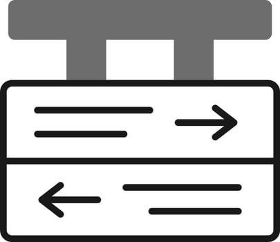 Directional Sign Vector Icon