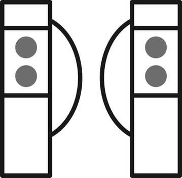 Turnstiles Vector Icon