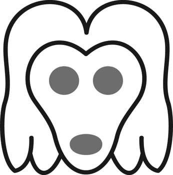 Afghan Hound Vector Icon