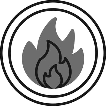 Flammable Vector Icon