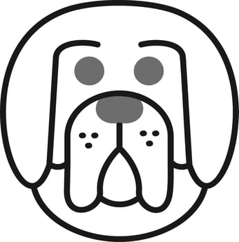 Tibetan Mastiff Vector Icon