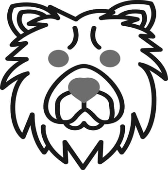 Chow Chow Vector Icon
