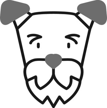 Airedale Terrier Vector Icon