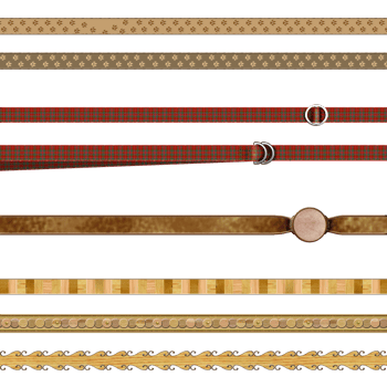 Ribbons Wood Paw Prints png