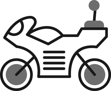 Motorbike Vector Icon