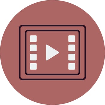 Video Processing Vector Icon