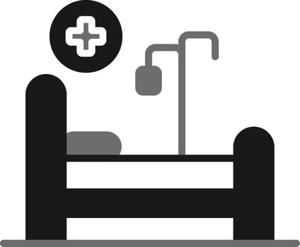 Hospital Bed Vector Icon