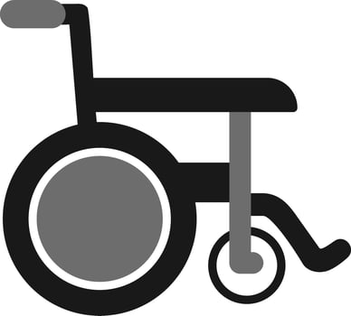 Wheel Chair Vector Icon