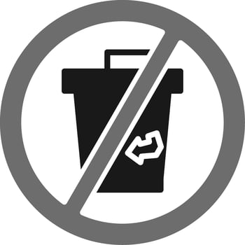 No Disposable Vector Icon