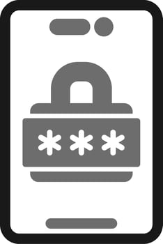 Pin Number Vector Icon