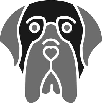 English Mastiff Vector Icon
