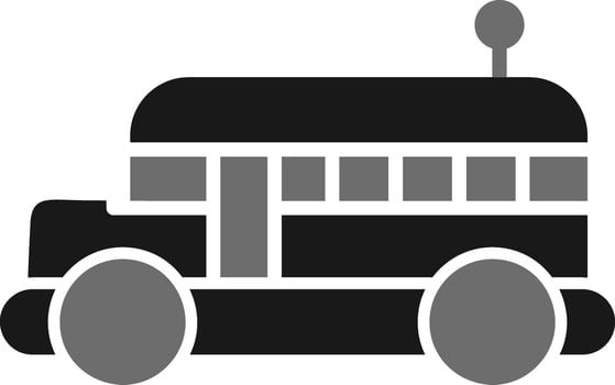 School Bus Vector Icon