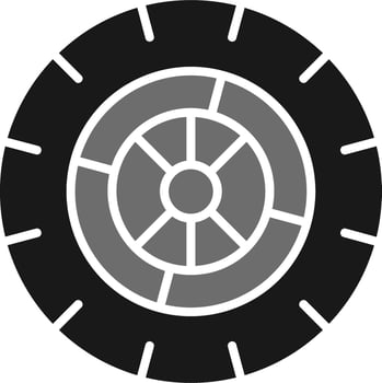 Wheel Vector Icon