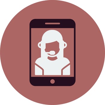 Customer Service Agent Vector Icon