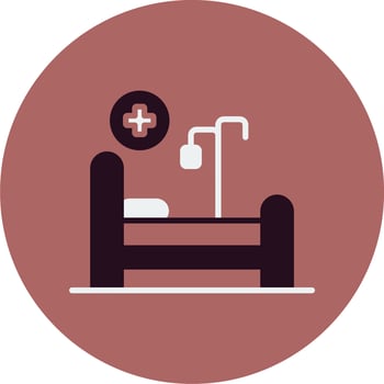 Hospital Bed Vector Icon