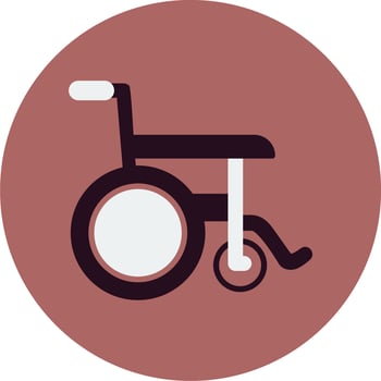 Wheel Chair Vector Icon