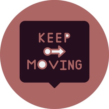 Keep Moving Vector Icon