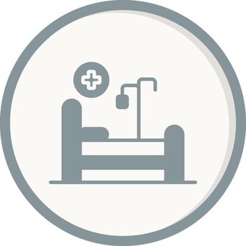 Hospital Bed Vector Icon