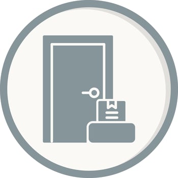 Door To Door Vector Icon