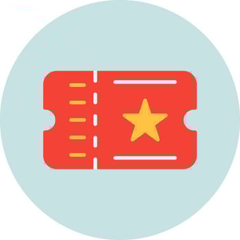 Ticket Vector Icon