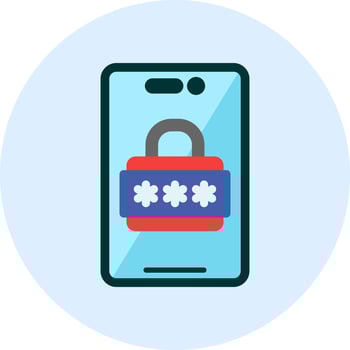 Pin Number Vector Icon