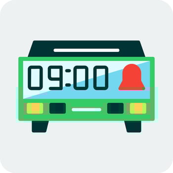 Digital Clock Vector Icon
