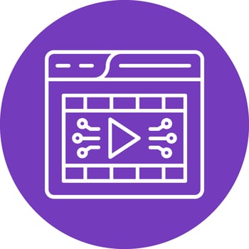 Video Player Vector Icon