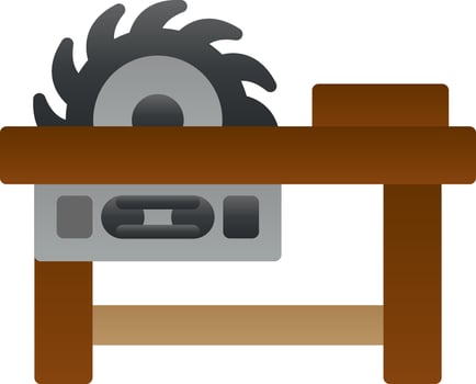 Saw machine Vector Icon Design