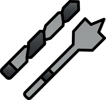 Drill bit Vector Icon Design