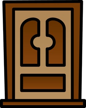 Door Vector Icon Design
