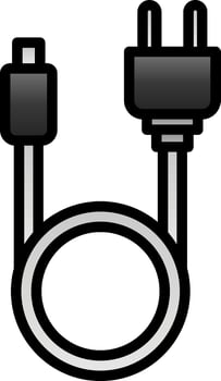 Search Cable Vector Icon Design