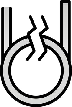 Cable blocked Vector Icon Design