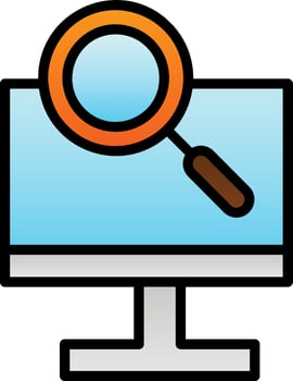 Magnifying Glass Vector Icon Design
