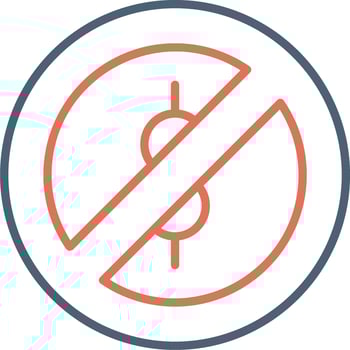Cash Forbidden Vector Icon