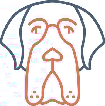 Saint Bernard Vector Icon