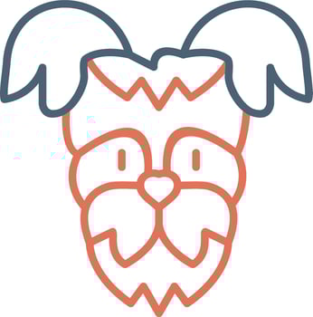 Yorkshire Terrier Vector Icon