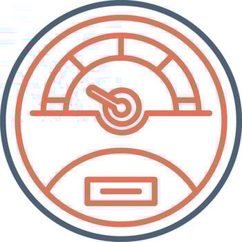 Speedometer Vector Icon