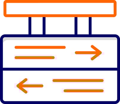 Directional Sign Vector Icon
