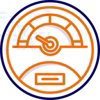 Speedometer Vector Icon