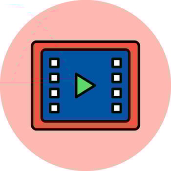 Video Processing Vector Icon