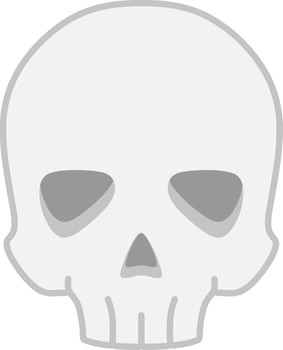 Skull icon vector for happy Halloween event celebration. Skull icon that can be used as symbol, sign or decoration. Skull icon graphic resource for Halloween theme vector design