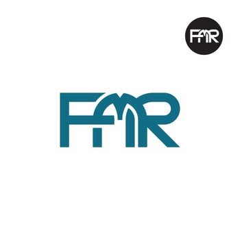 Letter FMR Monogram Logo Design vector