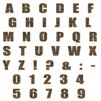 Alphabet front of graphics design png