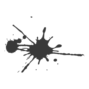 abstract of ink stroke and ink splash for grunge design elements. Black paint stroke splash and Hand drawn illustration brush for dirty texture. png