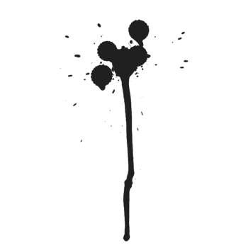 abstract of ink stroke and ink splash for grunge design elements. Black paint stroke splash and Hand drawn illustration brush for dirty texture. png
