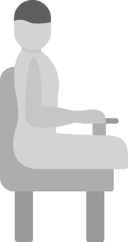 Sitting Position Vector Icon