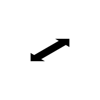 Isometric direction arrow symbol. Vector icon illustration