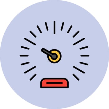 Speedometer Vector Icon